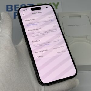 iPhone 15 256GB zwart /85% batt /licht gebruikt /garantie