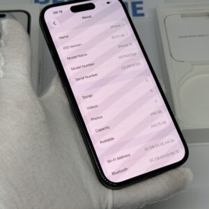 iPhone 15 256GB zwart /85% batt /licht gebruikt /garantie