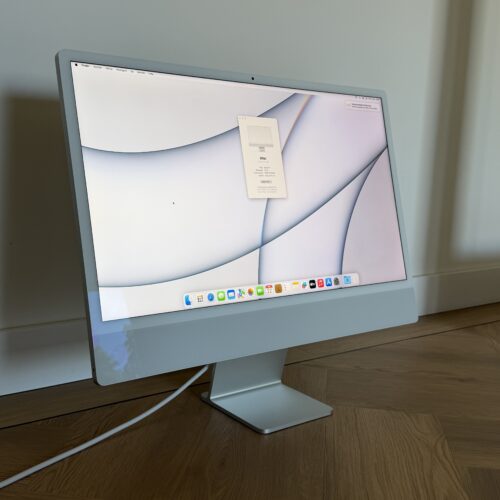 Apple iMac 2021 M1 256GB zilver 16GB RAM + garantie