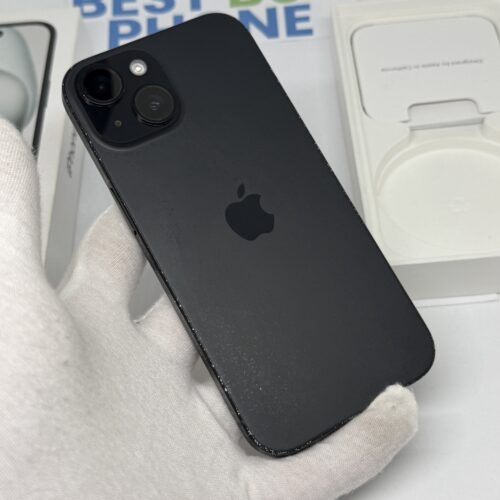 iPhone 15 128GB zwart /krasvrij scherm /85% batt /garantie