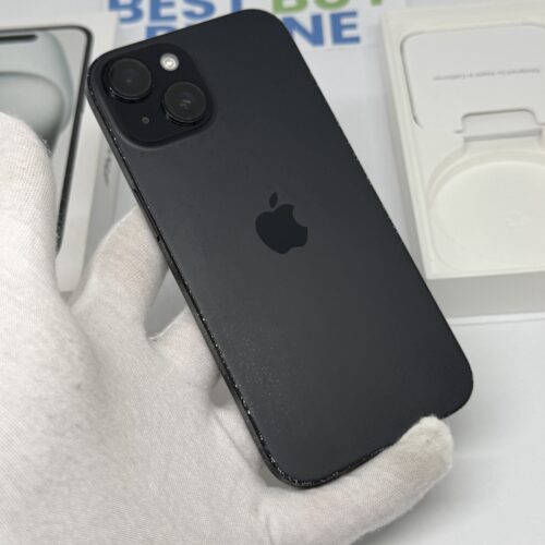 iPhone 15 128GB zwart /krasvrij scherm /85% batt /garantie
