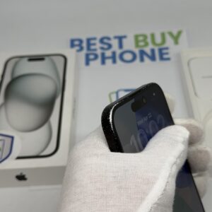 iPhone 15 128GB zwart /krasvrij scherm /85% batt /garantie