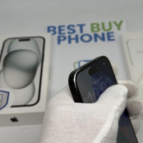 iPhone 15 128GB zwart /krasvrij scherm /85% batt /garantie