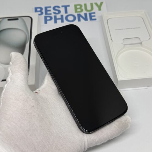 iPhone 15 128GB zwart /krasvrij scherm /85% batt /garantie