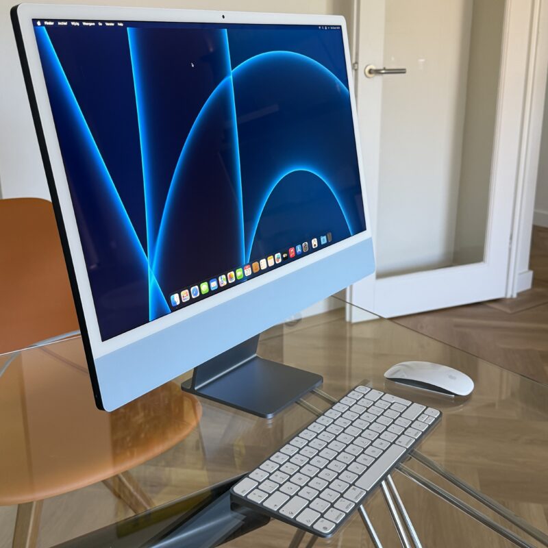 Apple iMac 2021 M1 512GB blauw 8GB RAM/ Touch ID + garantie