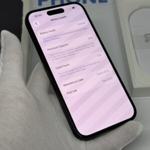 iPhone 16 128GB zwart /97% batt /licht gebruikt /garantie