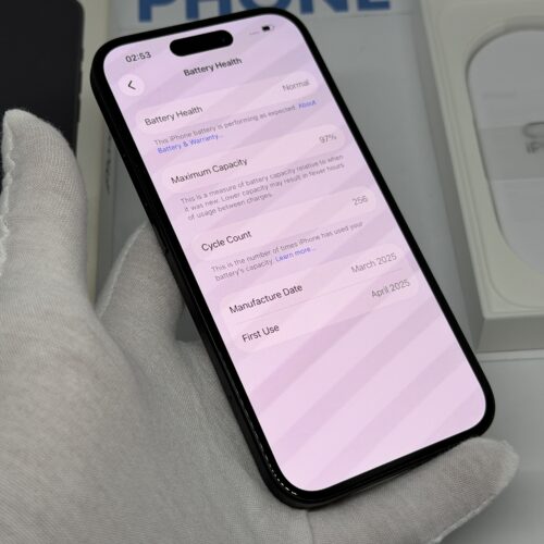 iPhone 16 128GB zwart /97% batt /licht gebruikt /garantie