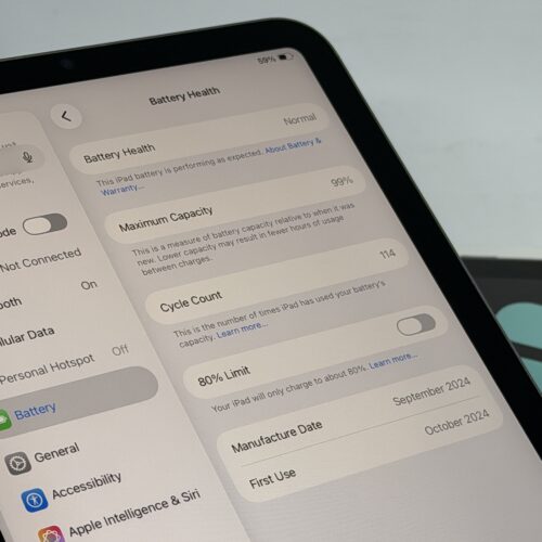 iPad mini 7e 128GB grijs 5G /krasvrij /99% batt /garantie