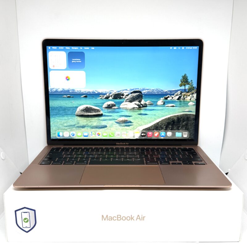 MacBook Air M1 16GB ram 1TB goud /krasvrij /86% batt /garantie
