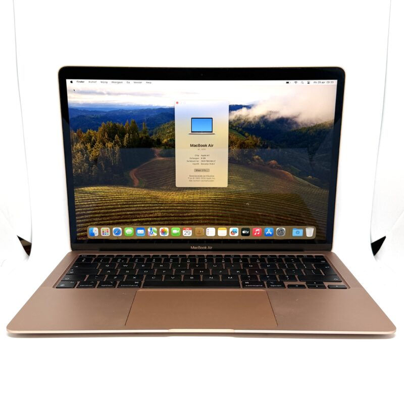 MacBook Air M1 256GB roze /licht gebruikt /93% batt /garantie