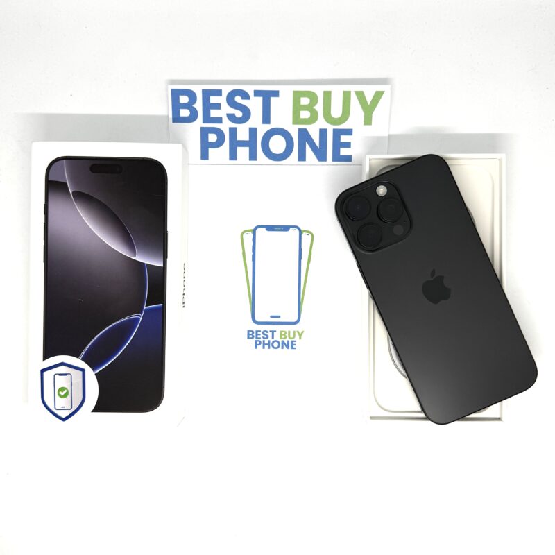 iPhone 16 Pro Max 256GB zwart /krasvrij /100% batt /garantie