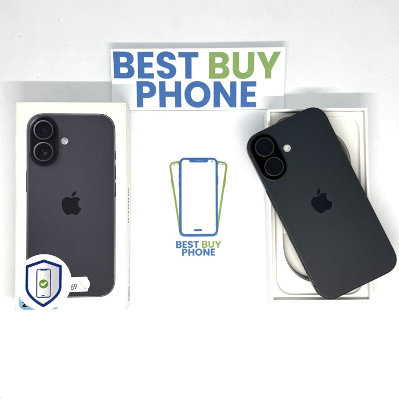 iPhone 17 128GB zwart /krasvrij /100% batt /garantie
