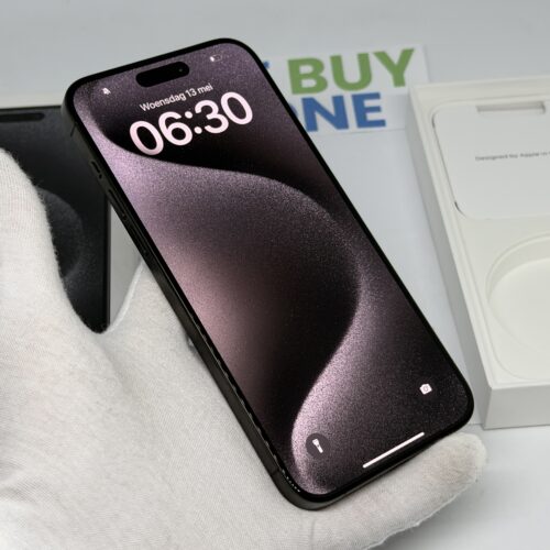 iPhone 15 Pro Max 256GB zwart E-sim /ongebruikt + 12 maanden garantie