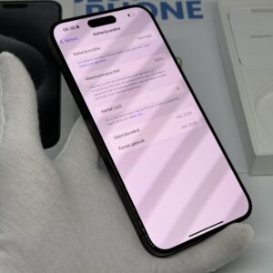iPhone 15 Pro Max 256GB zwart E-sim /ongebruikt + 12 maanden garantie