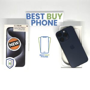 iPhone 15 pro 256GB blauw /krasvrij /87% batt /garantie