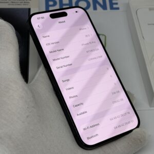 iPhone 15 pro 256GB blauw /krasvrij /87% batt /garantie