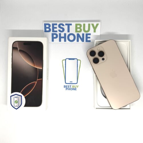 iPhone 16 Pro Max 512GB goud /krasvrij /91% batt /garantie