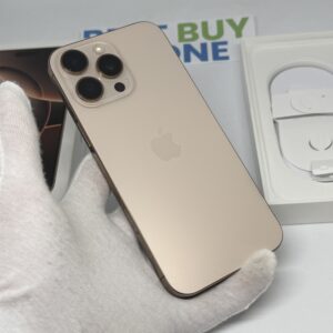 iPhone 16 Pro Max 512GB goud /krasvrij /91% batt /garantie