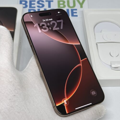 iPhone 16 Pro Max 512GB goud /krasvrij /91% batt /garantie