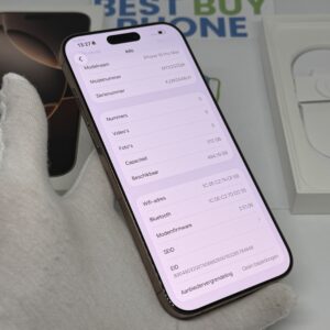 iPhone 16 Pro Max 512GB goud /krasvrij /91% batt /garantie
