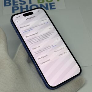 IMG_3577 2 iPhone 16 256GB blauw /zeer net /95% batt /garantie