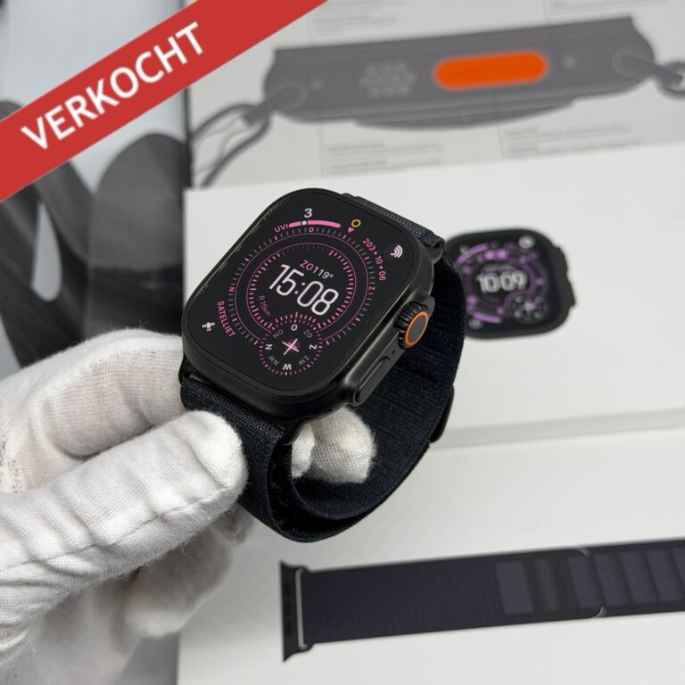 Apple Watch Ultra 3 zwart /krasvrij /Alpine loop M /100% batt /garantie