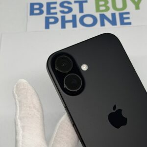 iPhone 16 128GB zwart /krasvrij /95% batt /garantie