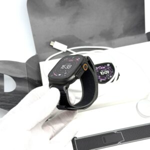 Apple Watch Ultra 3 zwart / zwarte trail Loop /100% batt /garantie