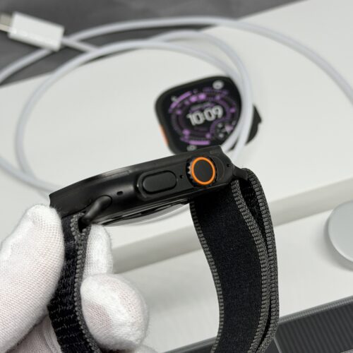 Apple Watch Ultra 3 zwart / zwarte trail Loop /100% batt /garantie