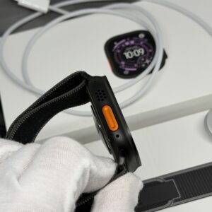 Apple Watch Ultra 3 zwart / zwarte trail Loop /100% batt /garantie