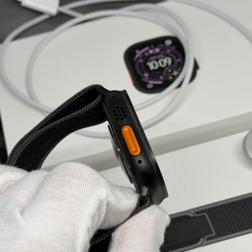 Apple Watch Ultra 3 zwart / zwarte trail Loop /100% batt /garantie