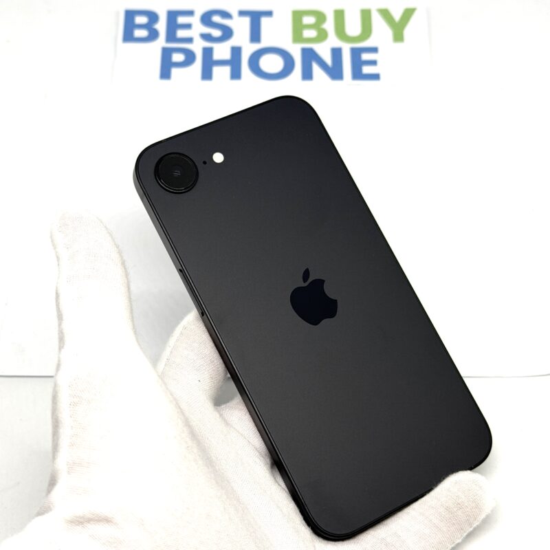 iPhone 16E 128GB zwart /100% batt /krasvrij /garantie