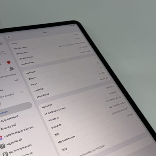 iPad Pro 12,9 M2 512GB 5G zilver /ongebruikt + 12 maanden garantie