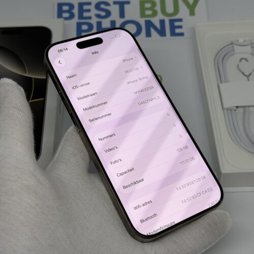 IMG_2893 iPhone 16 Pro 128GB grijs /licht gebruikt /100% batt /garantie