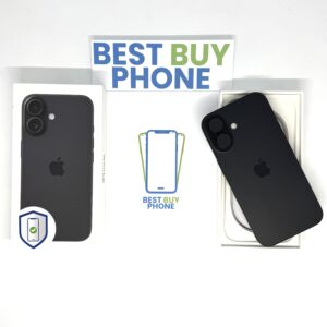 iPhone 16 128GB zwart /89% batt /krasvrij /garantie