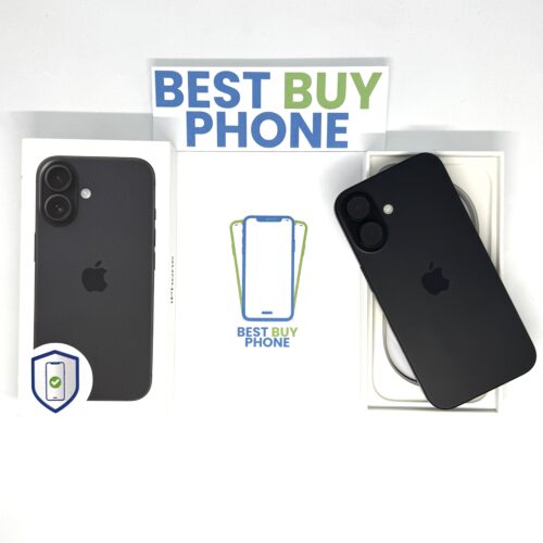 iPhone 16 128GB zwart /89% batt /krasvrij /garantie