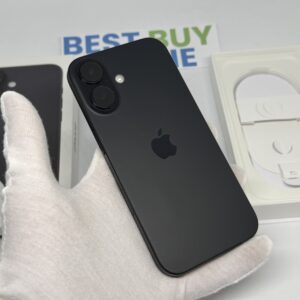 iPhone 16 128GB zwart /89% batt /krasvrij /garantie