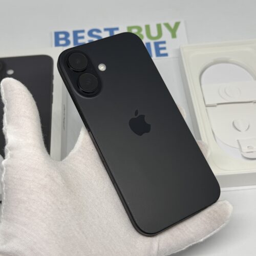 iPhone 16 128GB zwart /89% batt /krasvrij /garantie