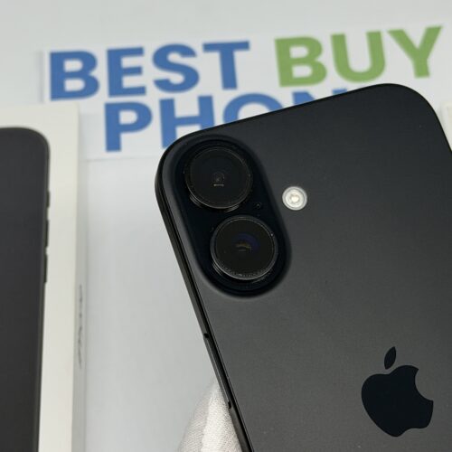 iPhone 16 128GB zwart /89% batt /krasvrij /garantie