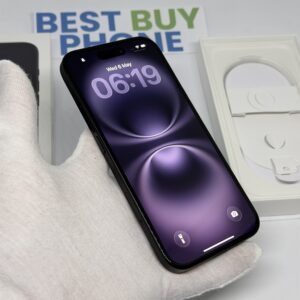 iPhone 16 128GB zwart /89% batt /krasvrij /garantie