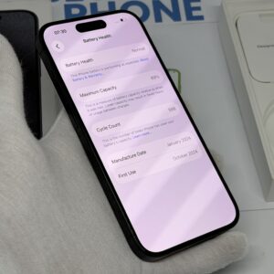 IMG_2926 iPhone 15 Pro 512GB zwart /89% batt /krasvrij scherm /garantie