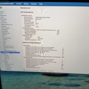 MacBook Air M1 512GB grijs /zeer net /91% batt /garantie