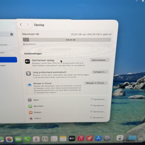 MacBook Air M1 512GB grijs /zeer net /91% batt /garantie