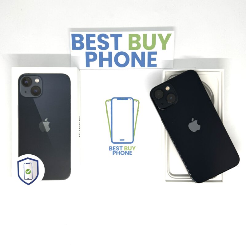 iPhone 13 128GB zwart /97% batt /krasvrij glas /garantie