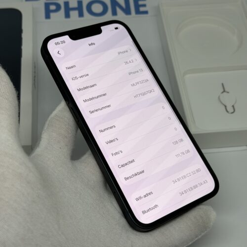 IMG_2976 2 iPhone 13 128GB zwart /97% batt /krasvrij glas /garantie