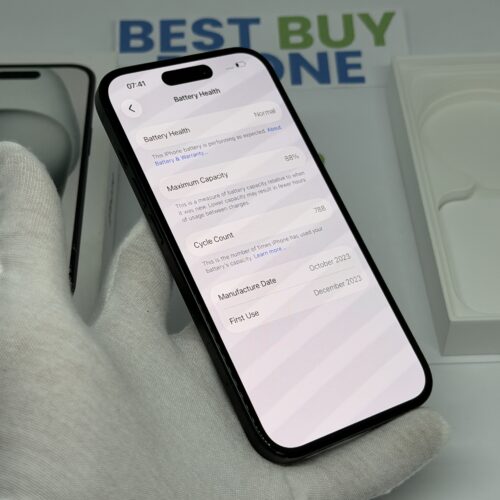 iPhone 15 128GB zwart /88% batt /licht gebruikt /garantie