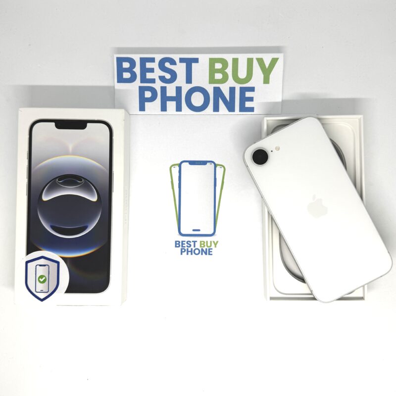 iPhone 16E 256GB wit /100% batt /zeer net /garantie