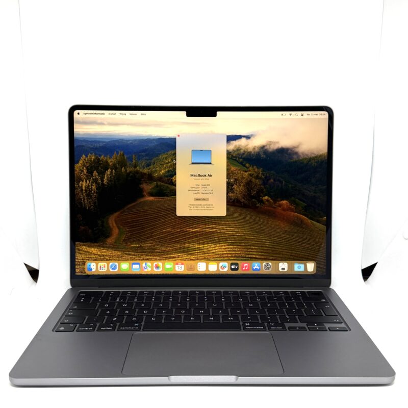 MacBook Air M3 24GB RAM 512GB grijs /ongebruikt + 12 maanden garantie