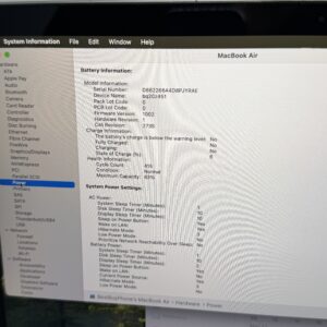 MacBook Air M1 256GB grijs /zeer net /83% batt /garantie