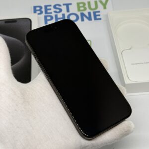 IMG_3270 iPhone 15 Pro 128GB zwart /86% batt /krasvrij glas /garantie